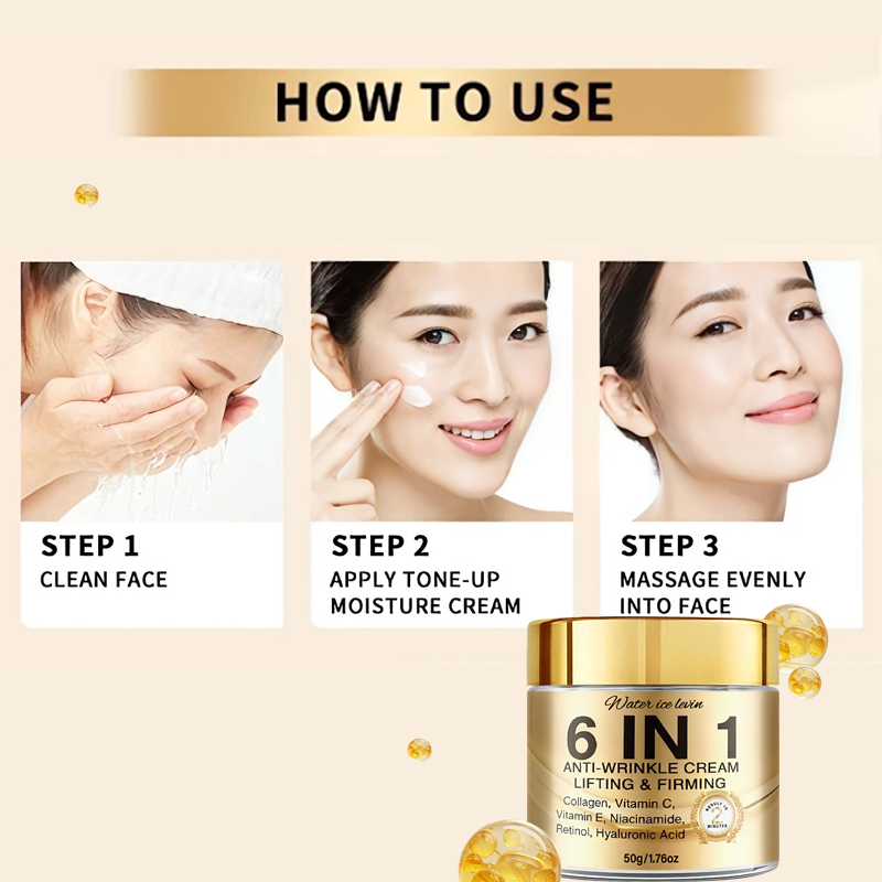 ครีมลดริ้วรอย 6-in-1 ยกกระชับ  - Skincare Vitamin C บทวิจารณ์และราคา